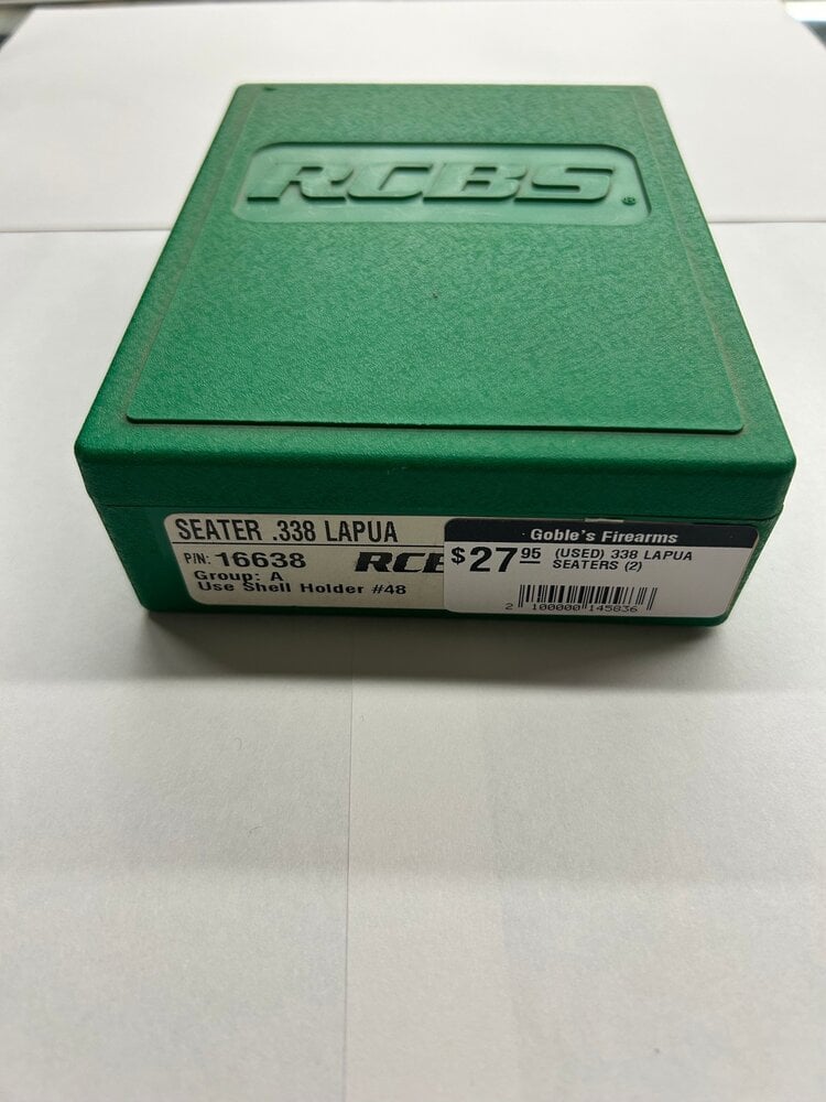 RCBS (USED) 338 LAPUA SEATERS (2)