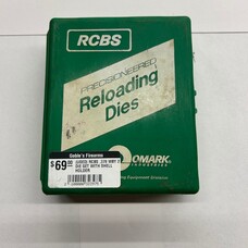 (USED) RCBS .378 WBY 2 DIE SET WITH SHELL HOLDER
