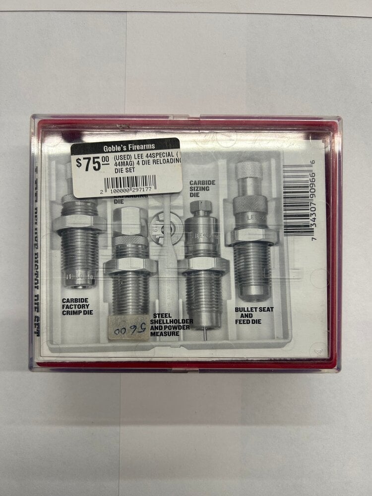 LEE PRECISION (USED) LEE 44SPECIAL ( 44MAG) 4 DIE RELOADING DIE SET