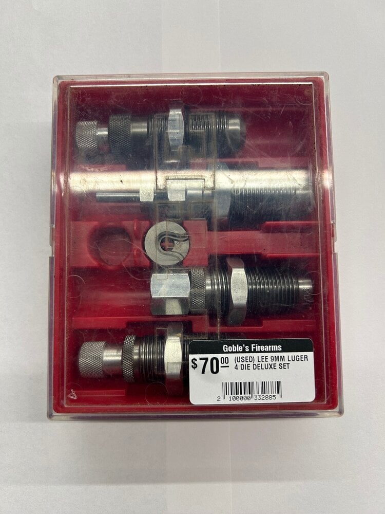 LEE PRECISION (USED) LEE 9MM LUGER 4 DIE DELUXE SET
