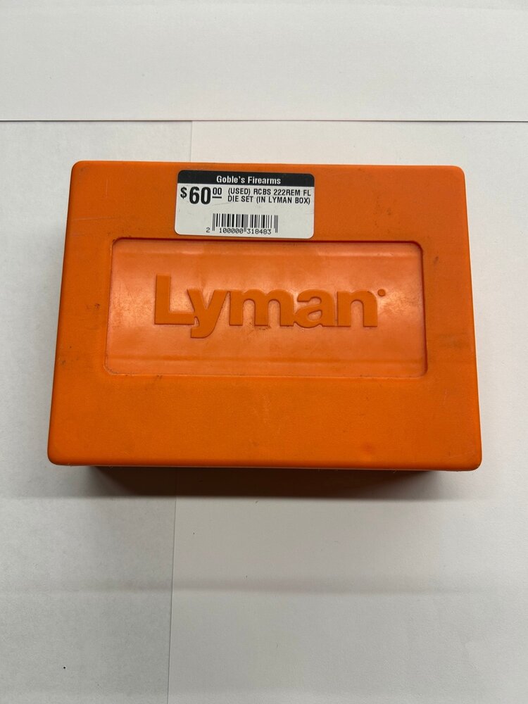 RCBS (USED) RCBS 222REM FL DIE SET (IN LYMAN BOX)
