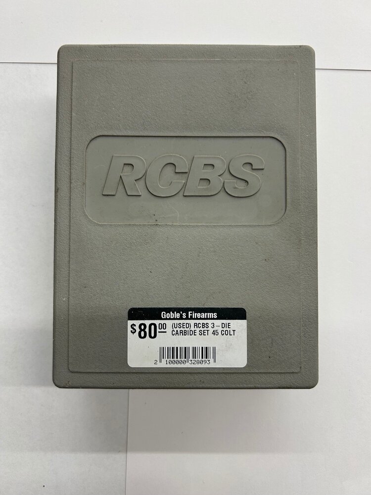 RCBS (USED) RCBS 3-DIE CARBIDE SET 45 COLT