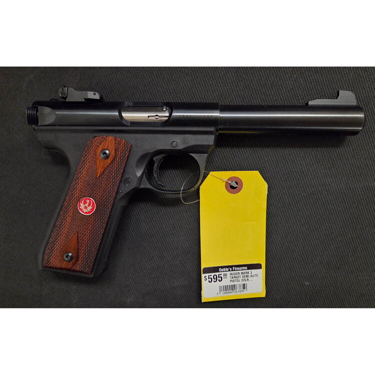 (RESTRICTED) RUGER MARK 3 22/45 TARGET SEMI AUTO PISTOL 22LR 10 SHOT 140MM BARREL (REQUIRES EXEMPTION)