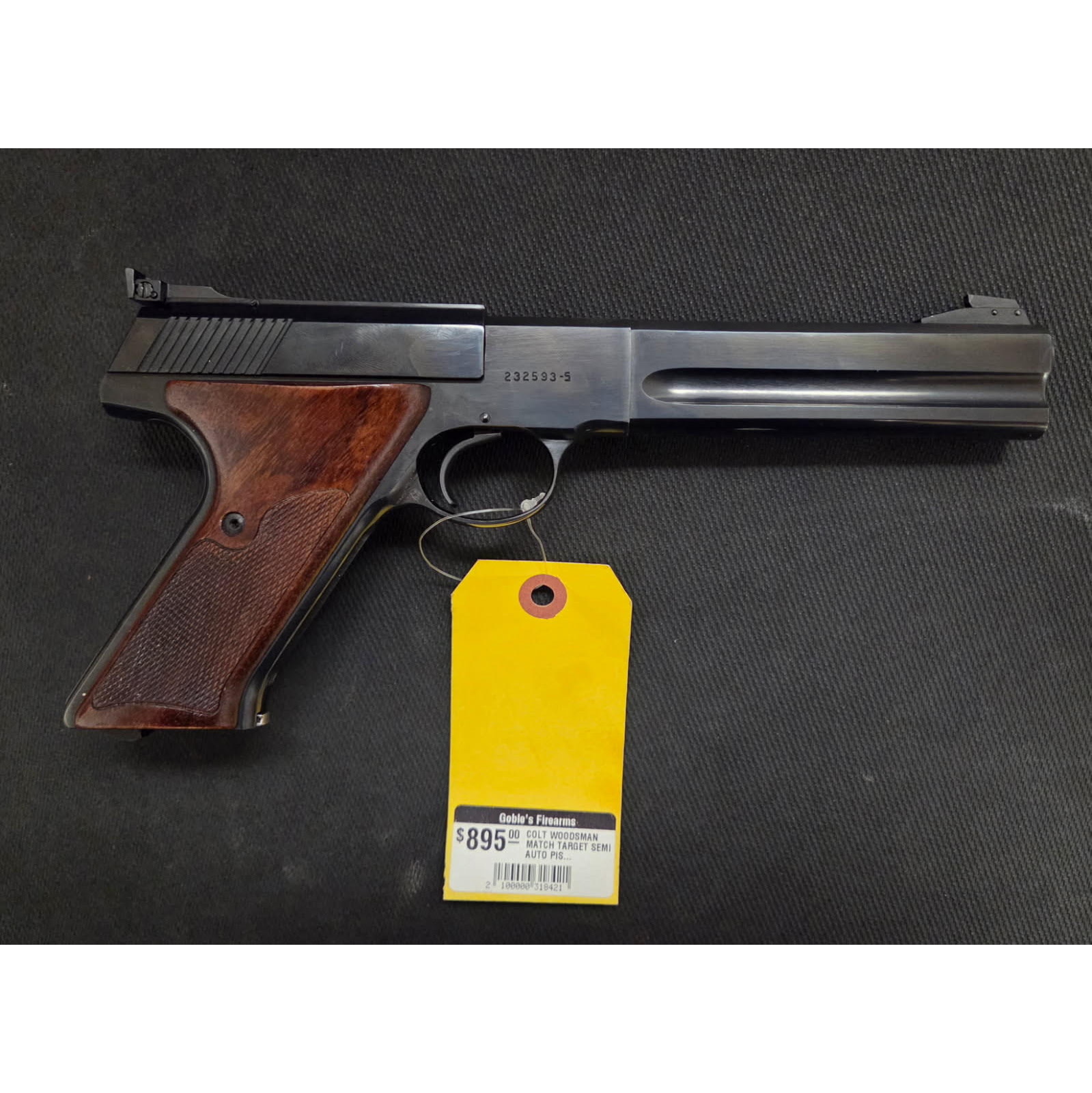 RESTRICTED) COLT WOODSMAN MATCH TARGET SEMI AUTO 22LR 5.9