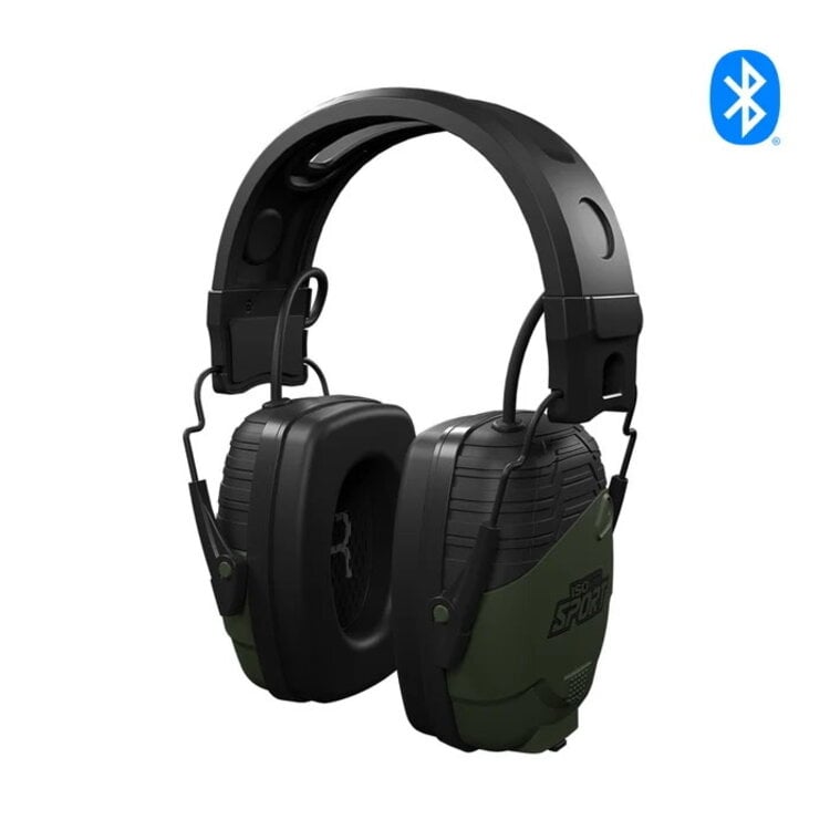ISO TUNES DEFY TACTICAL EARMUFFS WITH BLUETOOTH 25 NRR -OD GREEN