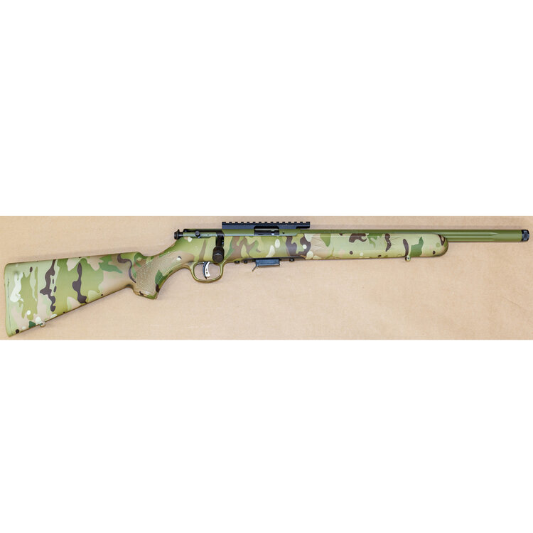SAVAGE ARMS SAVAGE 93 FV SR CAMO BOLT ACTION RIFLE  22 WMR 16 1/2" HVY BBL FLUTED  THREADED