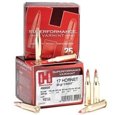 HORNADY SUPERFORMANCE VARMINT AMMUNITION 17 HORNET 20GR