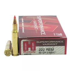 HORNADY SUPERFORMANCE VARMINT AMMUNITION 222REM 50GR