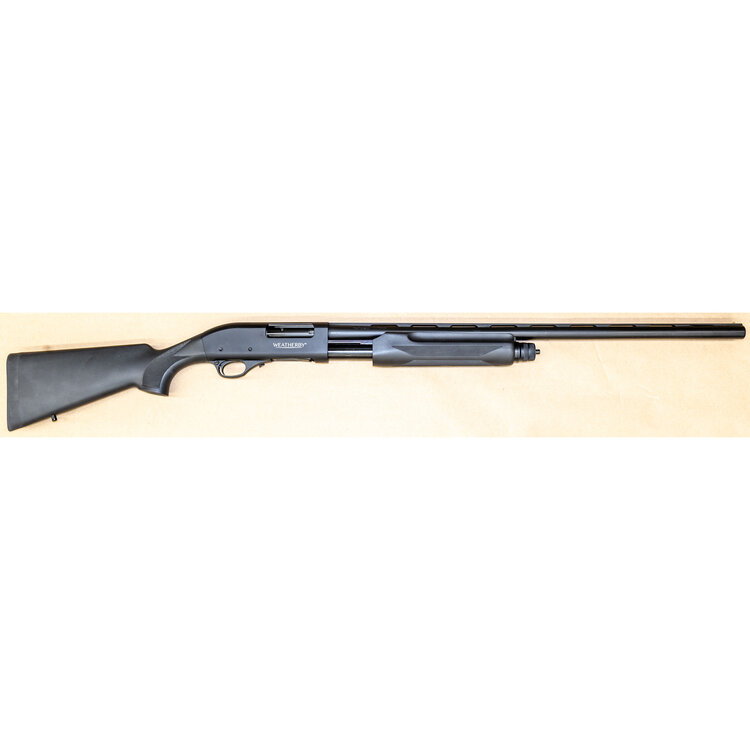 WEATHERBY PA-08  FLD/SLUG COMBO BLK/SYN PUMP ACTION SHOTGUN 12GA X 3" 28" VT/RB BBL ,24" FR