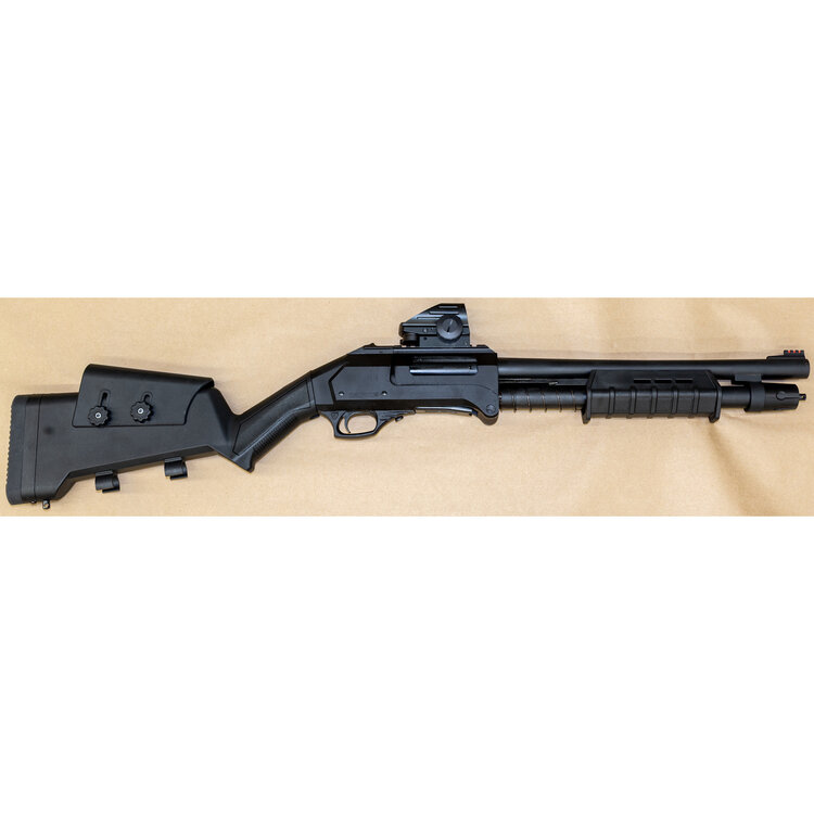 CANUCK CANUCK FOLDING ENFORCER 2  BLK/SYN PUMP ACTION SHOTGUN 12GA X 3" 14" BBL 4 SHOT