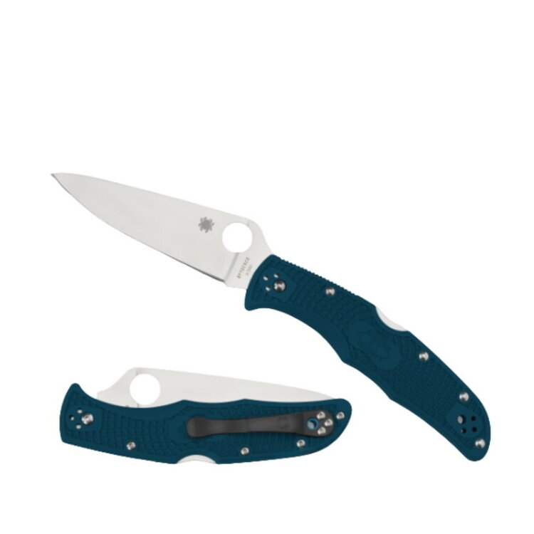 SPYDERCO ENDURA BLUE K390 FOLDING KNIFE