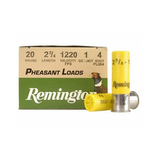 REMINGTON PHEASANT LOADS 20GA 2-3/4" 2-3/4DRAM 1OZ #4 LEAD 25RDS