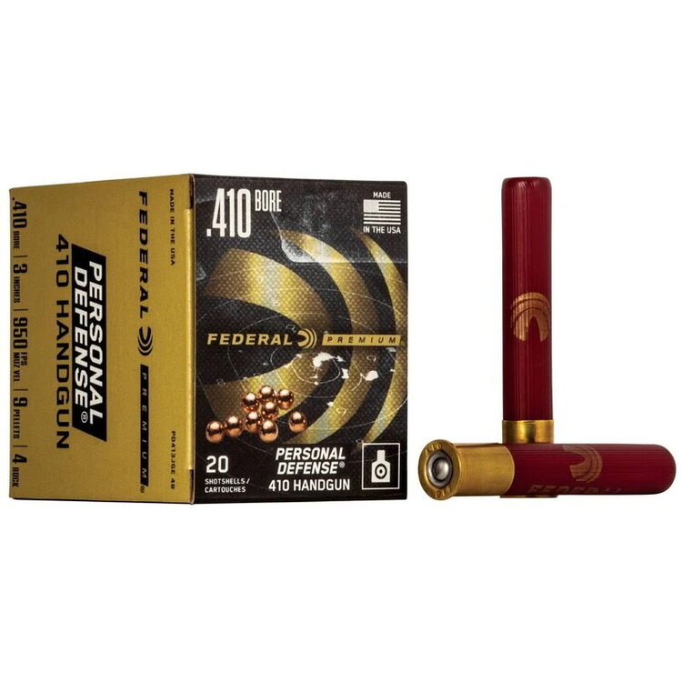 FEDERAL FEDERAL 410GA 3" 9 PELLET 4 BUCK PERSONAL DEFENSE 20RDS