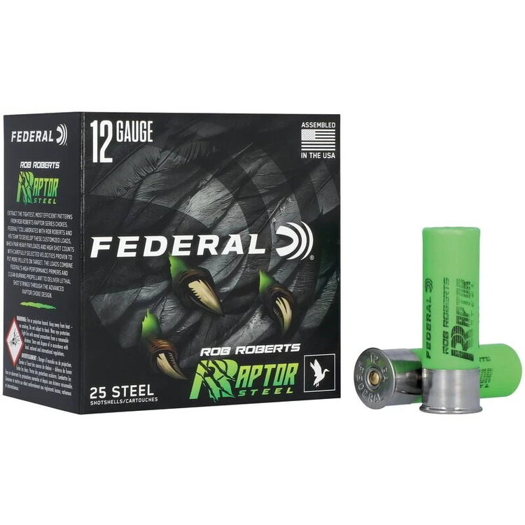 FEDERAL FEDERAL RAPTOR STEEL 12GA 3" 1-3/8OZ #3 1400FPS 25RDS