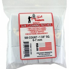 PRO-SHOT PRO SHOT   1 3/8” CLEANING PATCHES  (500CT)