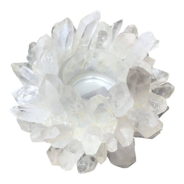 Clear Quartz Votive 5x4 Cayen Home