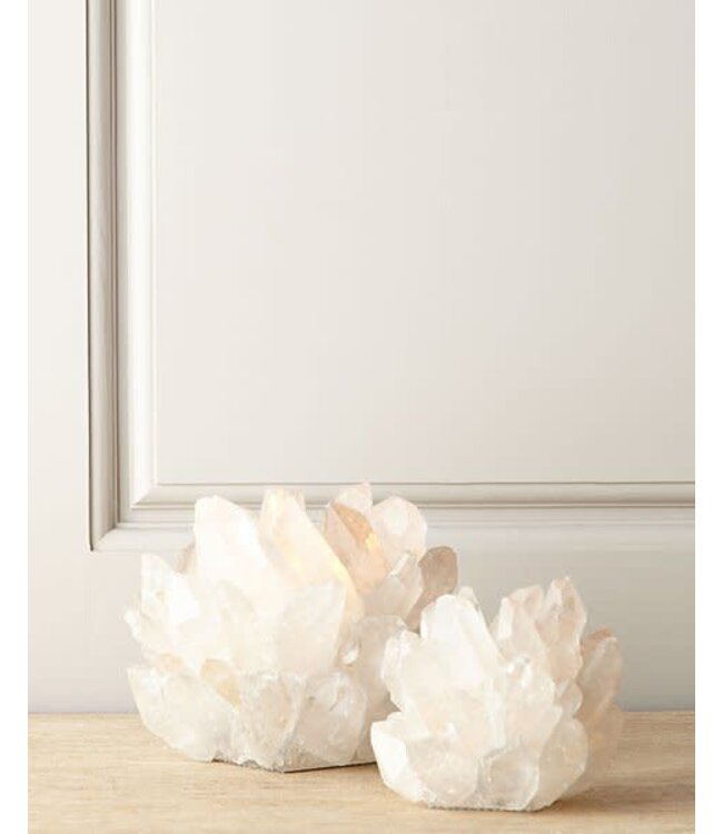 Cayen Collection Medium Clear Quartz Votive