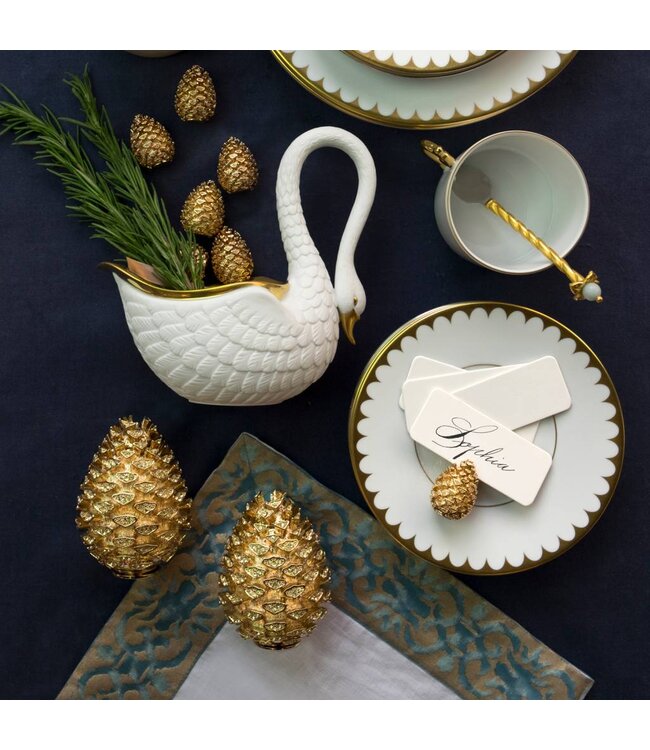 L’Objet Gold Pinecone Spice Jewels (Set of 2)