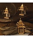 L’Objet Pagoda w/ Crystals and Fresh water Pearls  S&P Shakers (Set of 2)