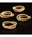 L’Objet Deco Twist Napkin Jewels Gold (Set of 4)