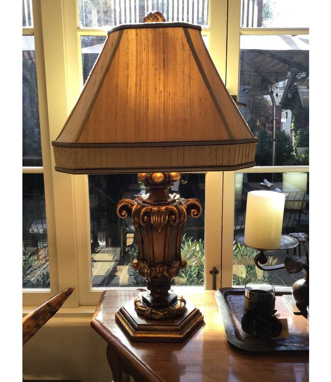 Custom Silk Shade Lamp