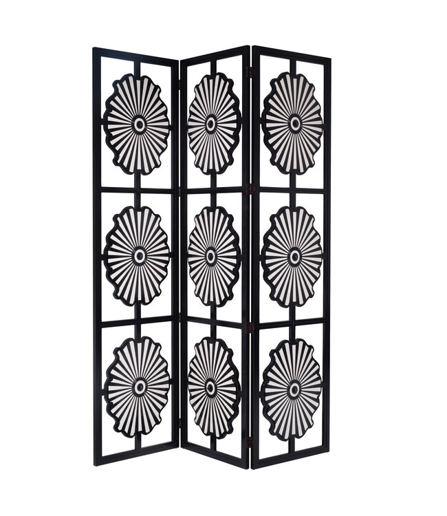 Tony Duquette Sunburst Screen: 2 Panels