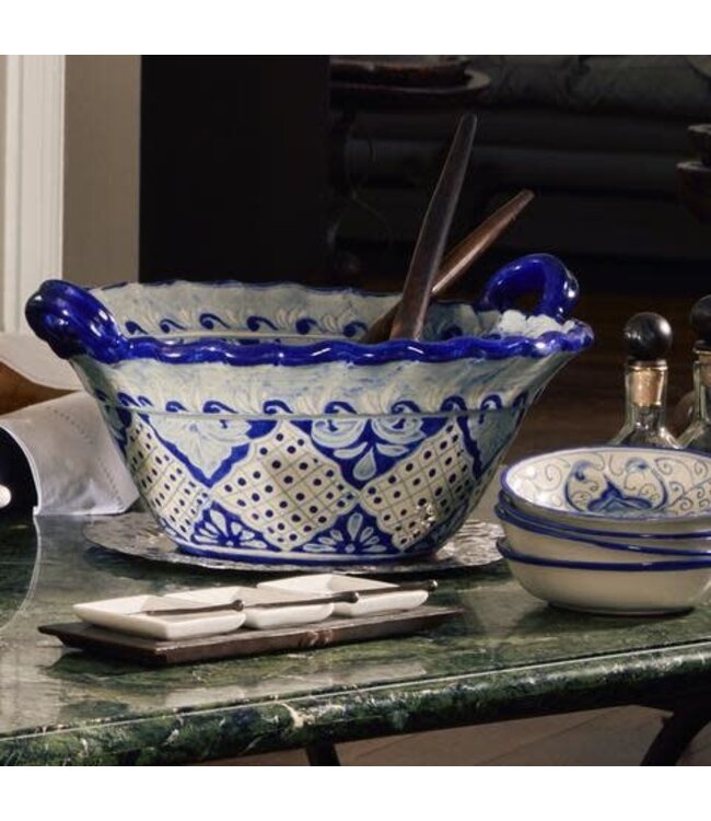 Jan Barboglio Tres Servidor w/3 ceramic tray