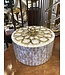Cayen Collection Round Troca Shell Inlaid Box