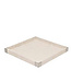 Cayen Collection Honed White Agate Inlaid Tray