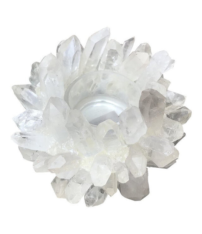 Cayen Collection Clear Quartz Votive  5x3 Petit