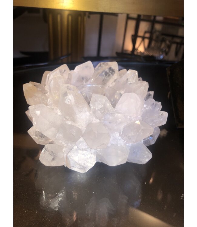 Cayen Collection Clear Quartz Votive  5x3 Petit