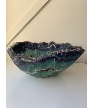 Cayen Collection Fluorite Bowl with Crystal Ring