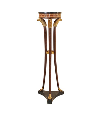 Cayen Collection JAcobean Eagle Painted Brown Patina Finished Pedestal