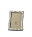 L’Objet Rectangular Pave Frame Platinum with White Crystals (XSmall)