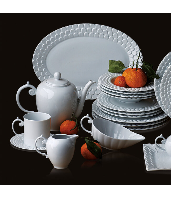 L’Objet Aegean Dinner Plate White