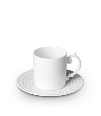L’Objet Aegean Espresso Cup + Saucer White