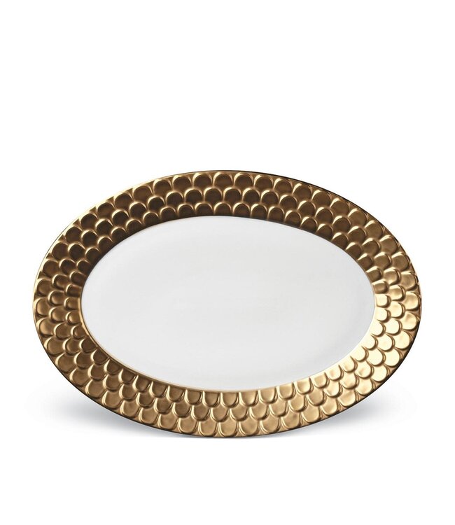 L’Objet Aegean Oval Platter Gold