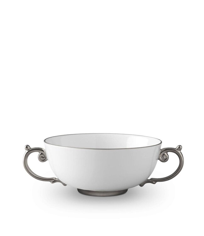 L’Objet Aegean Soup Bowl Platinum
