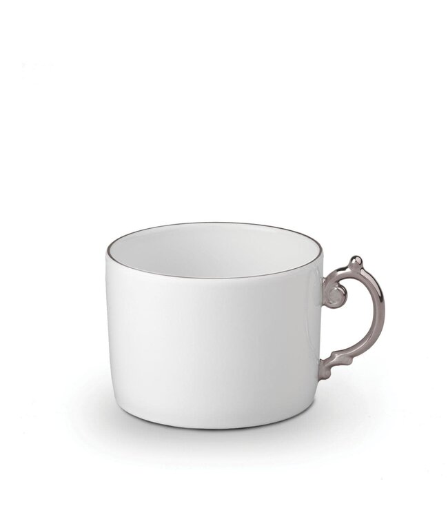 L’Objet Aegean Tea Cup + Saucer (Gift Box of 2) Platinum