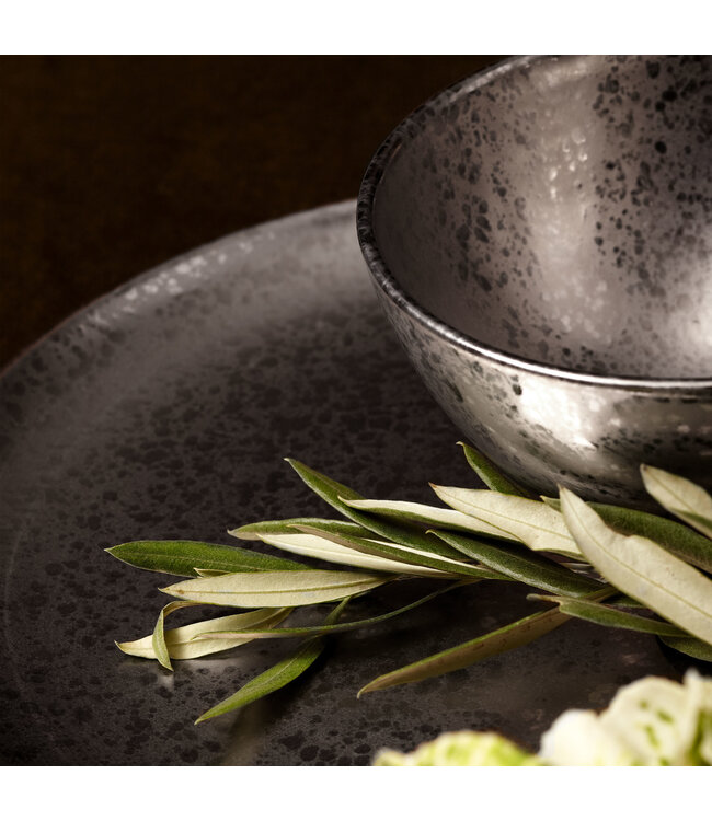 L’Objet Alchimie Platinum Bread + Butter Plate