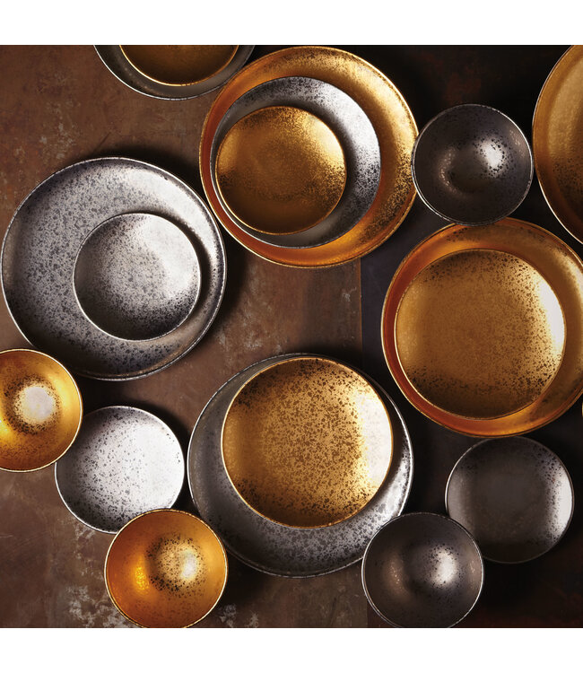 L’Objet Alchimie Platinum Bread + Butter Plate