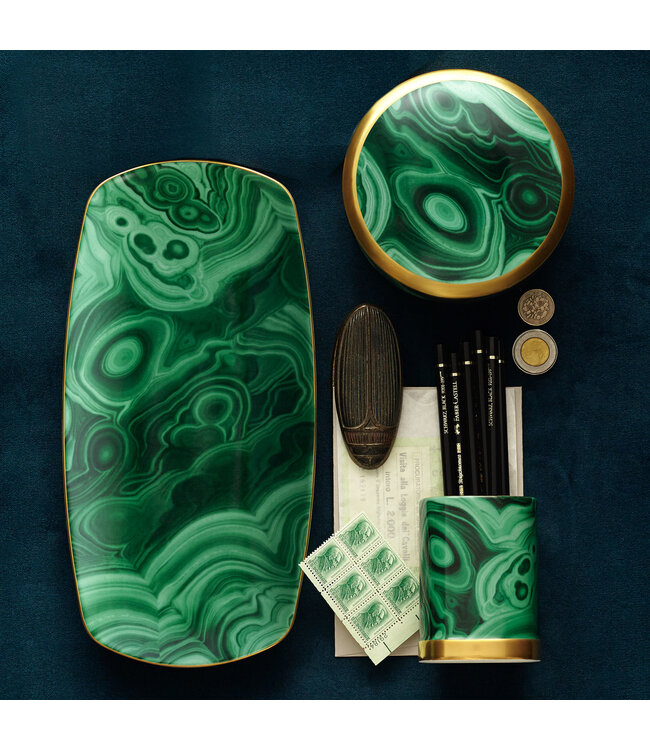 L’Objet Malachite Pencil Cup