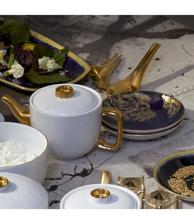 L’Objet Zen Tea Cup with Lid + Saucer