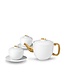 L’Objet Zen Teapot, 2 Tea Cups + Saucers