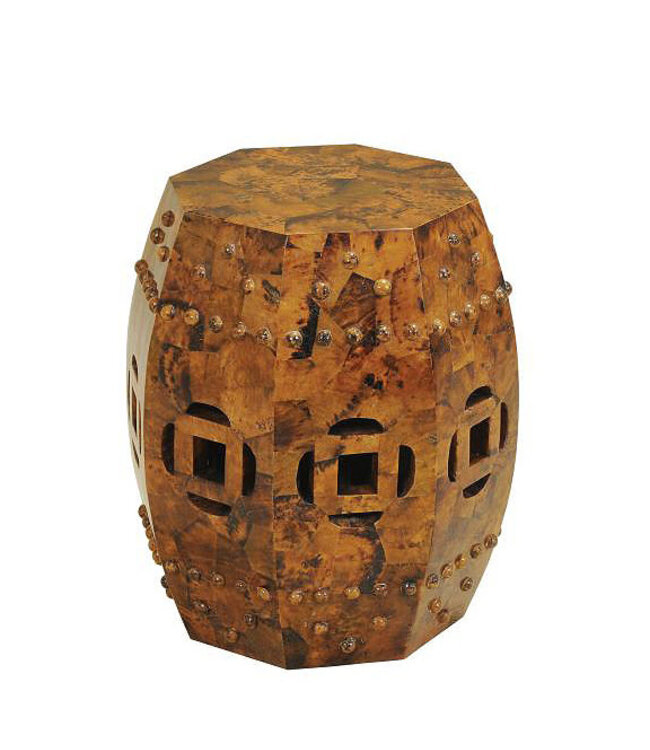 Maitland-Smith Qing Tiger Penshell Inlaid Accent Table