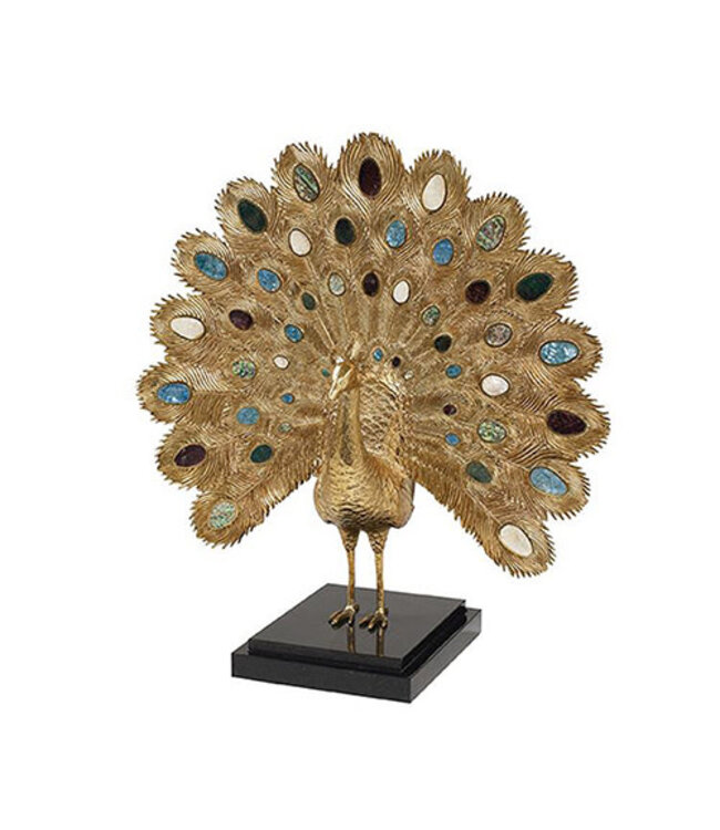 Cayen Collection Proudest Peacock Sculpture