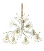 Tony Duquette Ivory Iron Chandelier