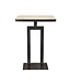 Jan Barboglio Rectangular Torreon Stone Side Table