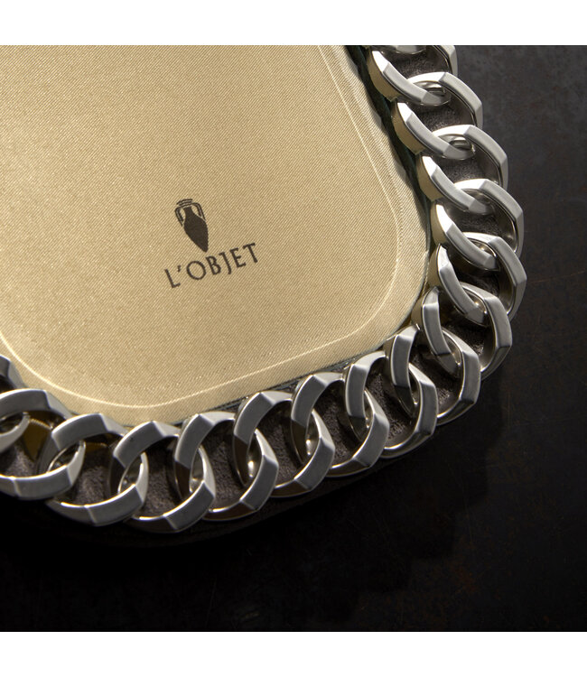 L’Objet Platinum Cuban Link Frame 5x7"