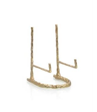 Cayen Collection Giacometti Plate Stand Gold